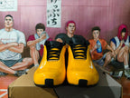 Nike Air Flightposite Yellow and Black Basketball Shoes