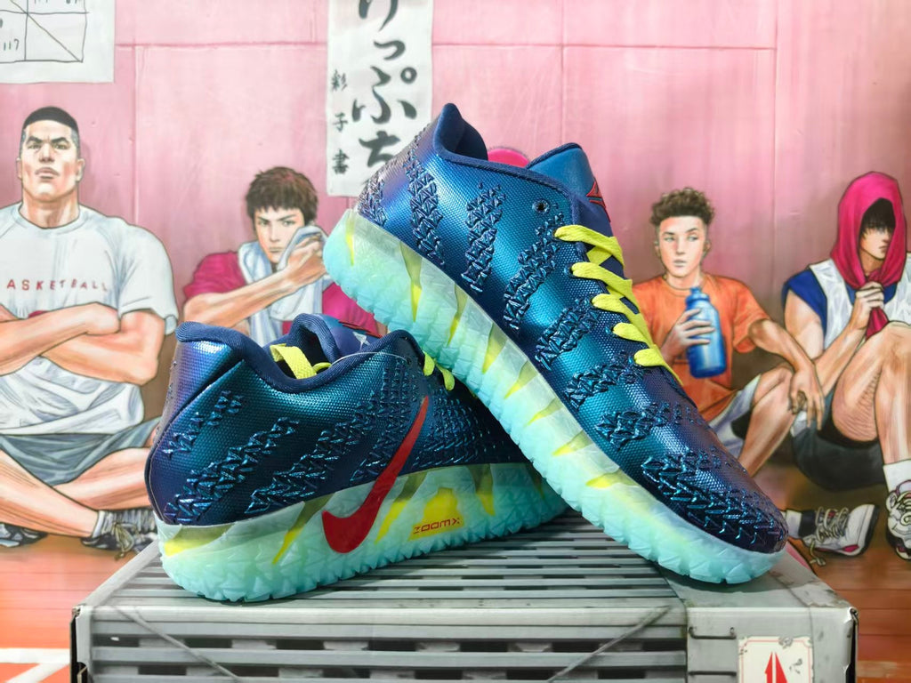 Nike LeBron 20 Basketball Shoes Blue and Volt