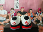 Jordan 5 Retro Low White and Red Sneakers