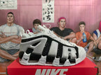 Nike Air More Uptempo Sneakers White Black Grey