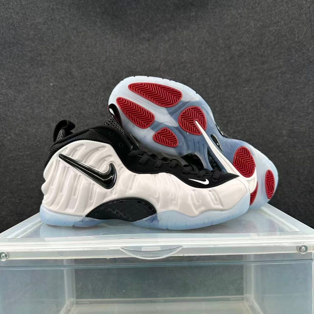 Nike Foamposite Sneakers White Black Adult Style