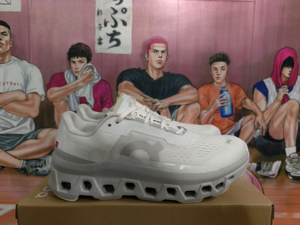 On Cloudmonster Sneakers Ice White