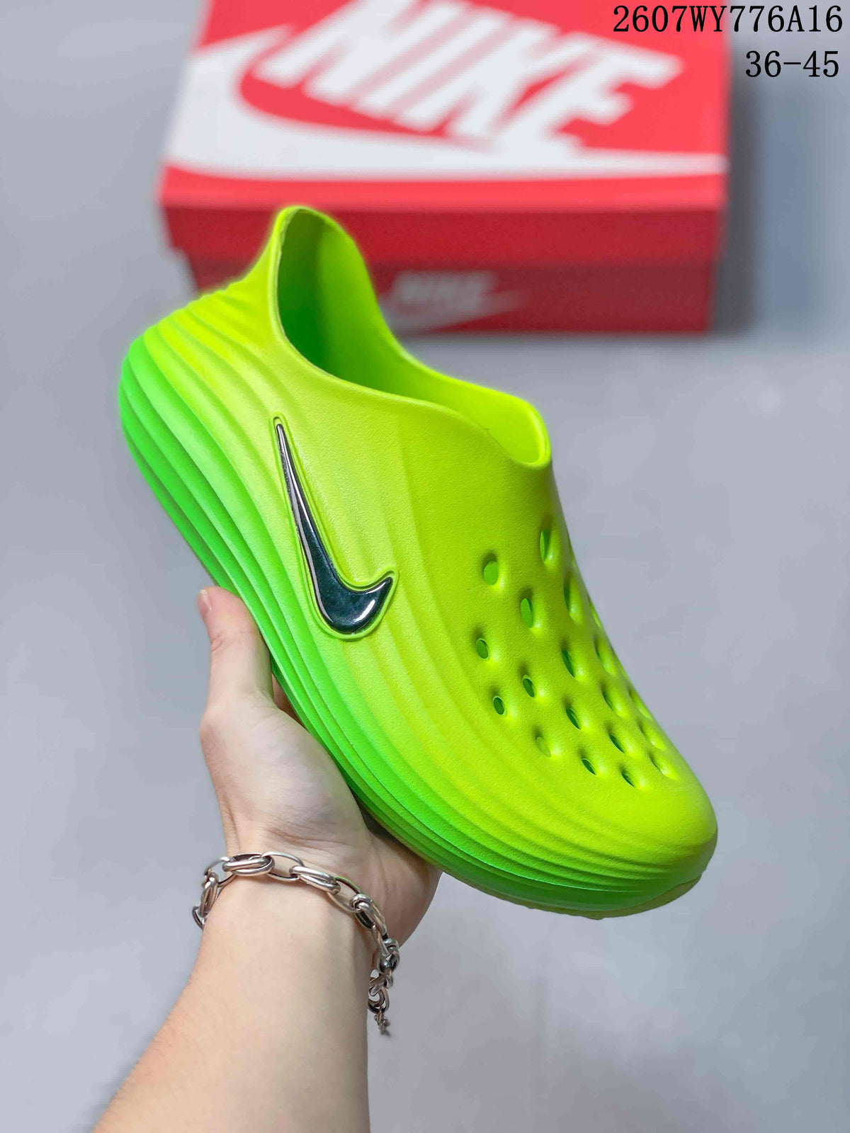 Nike ReactX Rejuven8 Clogs Neon Green 2607WY776A16