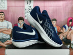 Nike GT Cut 3 Basketball Shoes, Navy and White