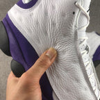 Air Jordan 13 Lakers White and Purple Sneakers