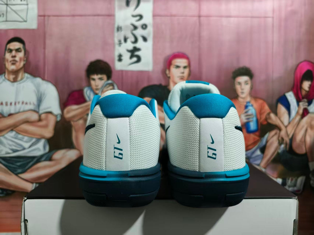 Nike LeBron Basketball Shoes White Black Blue
