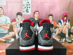 Jordan 3 Retro Sneakers Grey Black Red