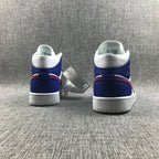 Jordan Air 1 Mid Blue Pink Sneakers 554724-451