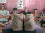 Nike Pink and White Basketball Sneakers