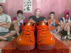 Nike Orange Leopard Print Basketball Sneakers