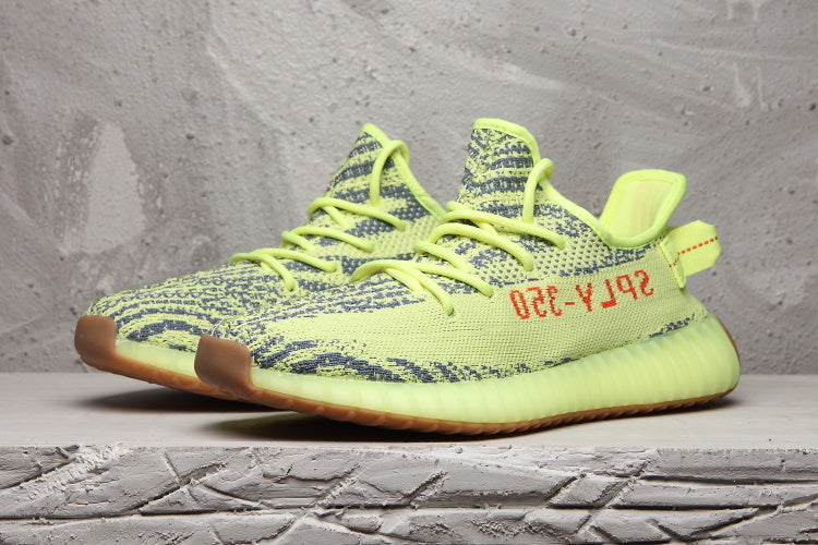 Yeezy 350 V2 Sneakers Lime Green Gum Sole