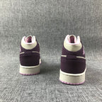 Jordan Air Jordan 1 Mid Kids' Sneakers White and Purple