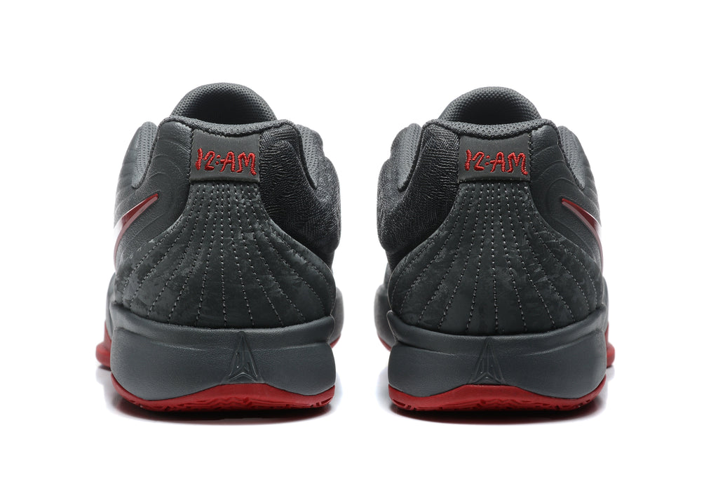 Jordan 12 Low Sneakers Dark Gray and Red 883-12