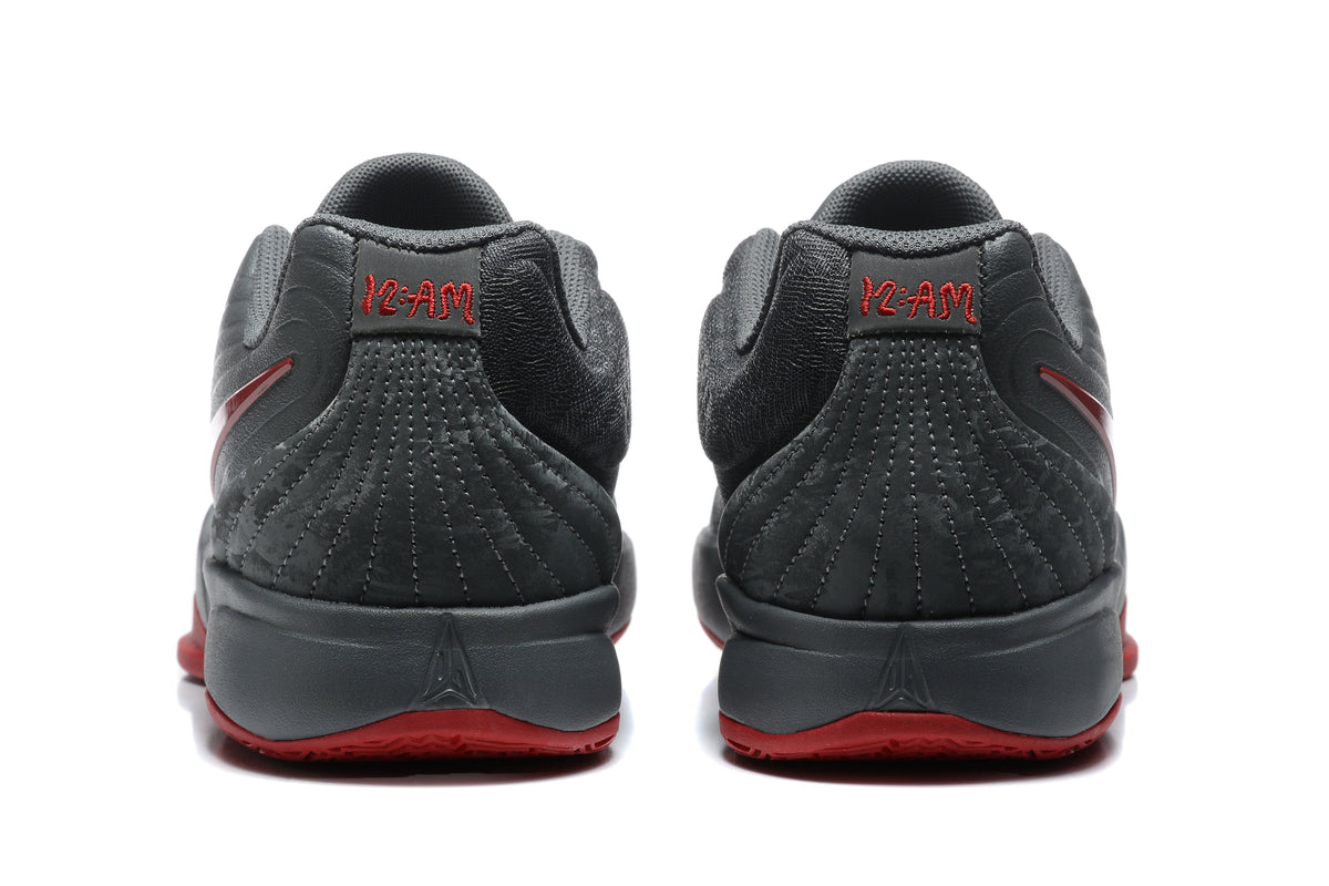 Jordan 12 Low Sneakers Dark Gray and Red 883-12