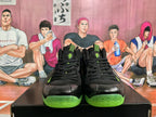 Black and Neon Green Basketball Sneakers