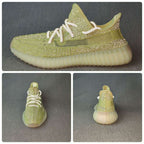 Yeezy 350 V2 Knit Sneakers Green Glow