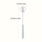 Multifunctional Stainless Steel Whisk Milk Frother Hand Push Blender for Eggs Cream Baking Kitchen Mixing Tool