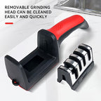 4-Stage Professional Knife Sharpener with Non-Slip Handle
