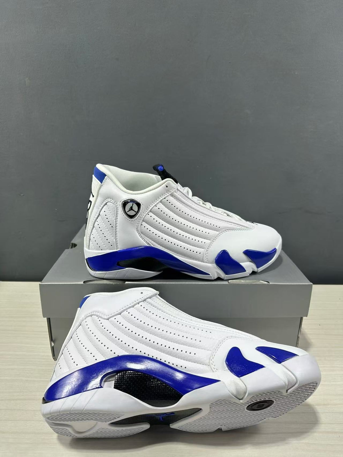 Jordan Air Jordan 14 Hyper Royal White Blue Sneakers