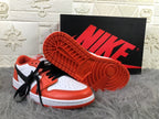 Air Jordan 1 Low White Orange Black Sneakers CZ0790-801
