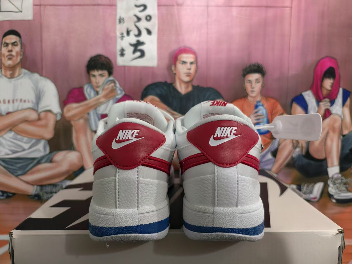 Nike Air Force 1 White Red Blue Sneakers