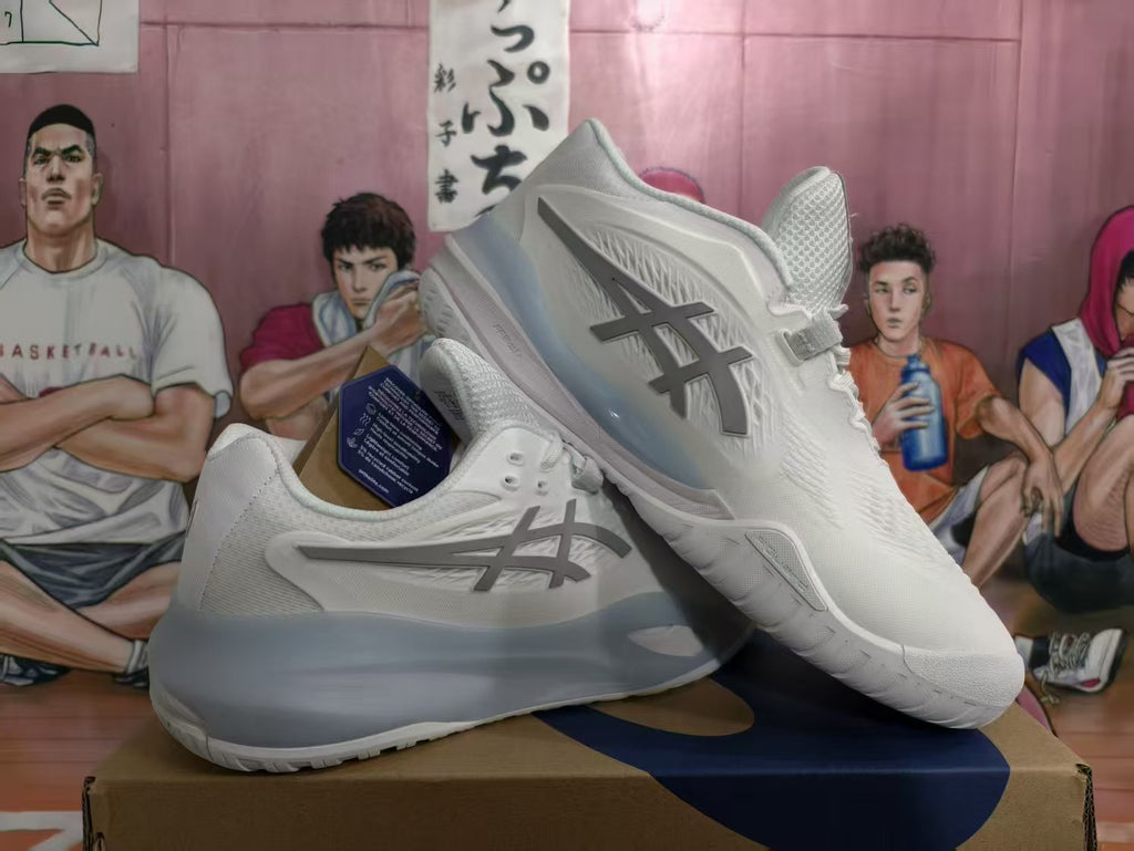 ASICS White Basketball Shoes