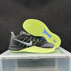 Nike Black and Green Basketball Sneakers