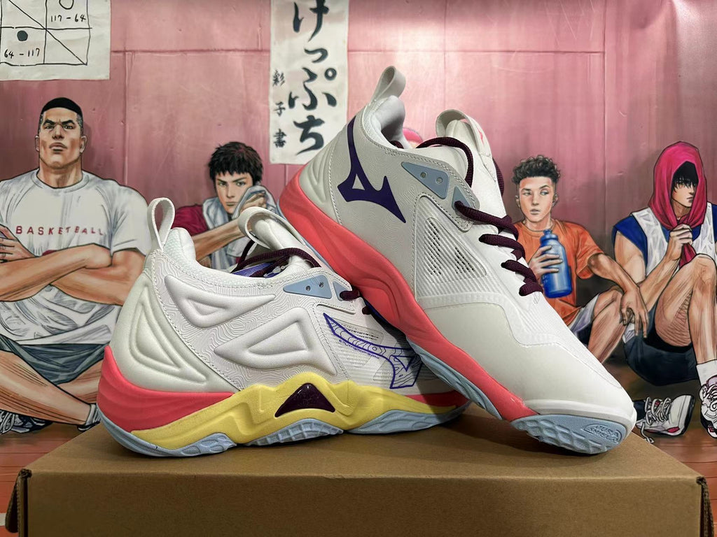 Mizuno Wave Momentum 3 Volleyball Shoes – White Multi-Color