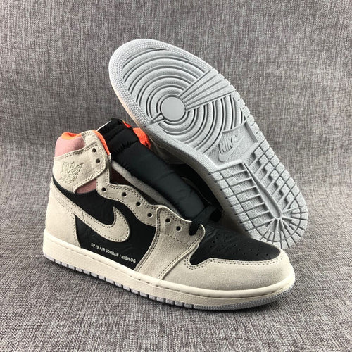 Jordan Air Jordan 1 High OG Gray Black Pink Sneakers 555088-018