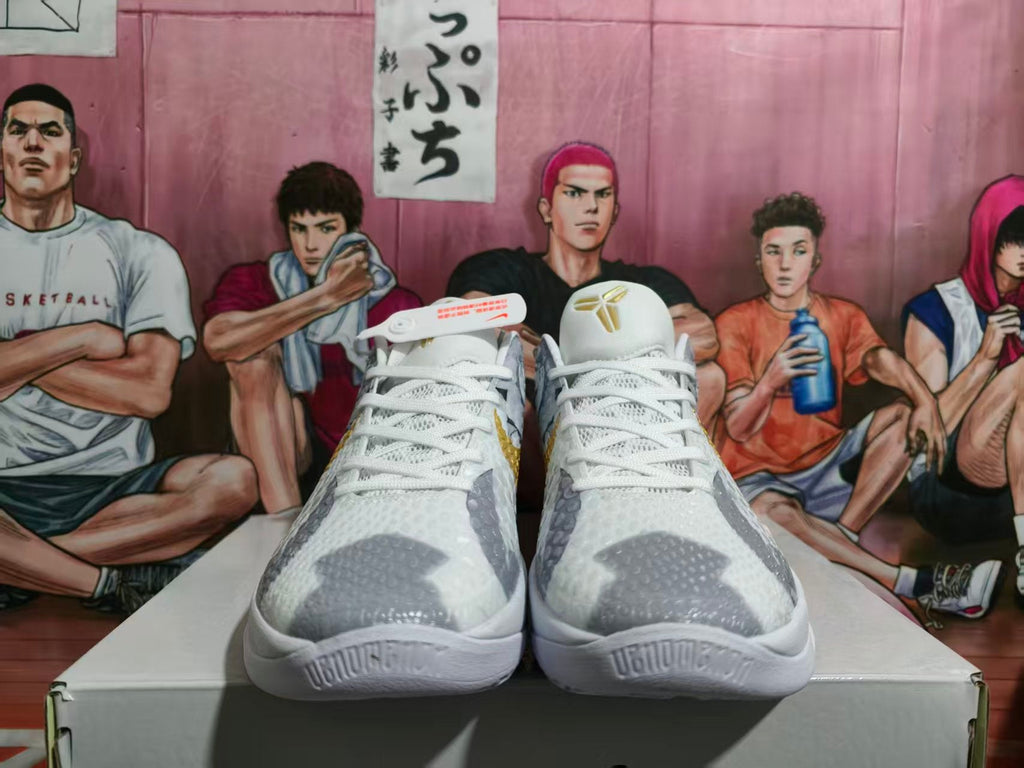 Nike Zoom Basketball Sneakers White and Gold