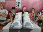 Nike Zoom Basketball Sneakers White and Gold