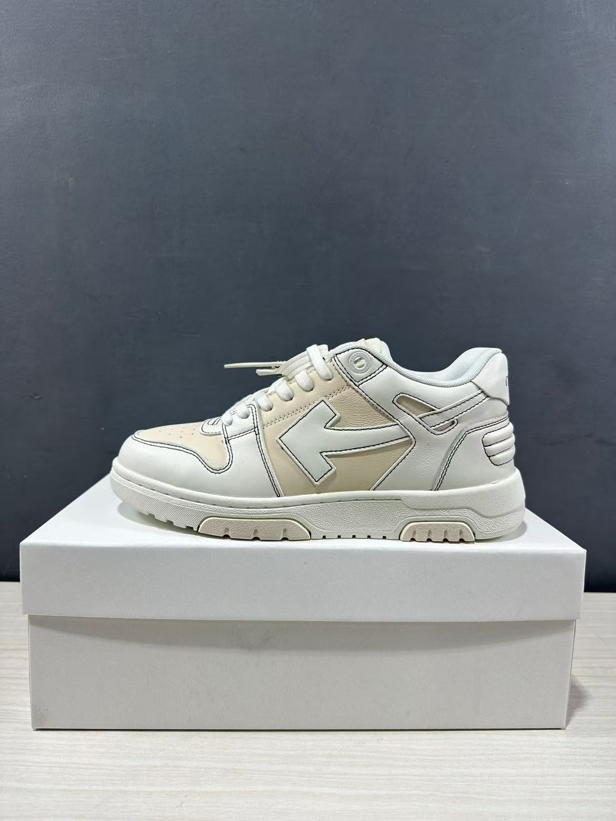 Off-White Out Of Office Low-Top Sneakers Cream White