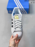 Adidas Superstar White Black Shell-Toe Sneakers