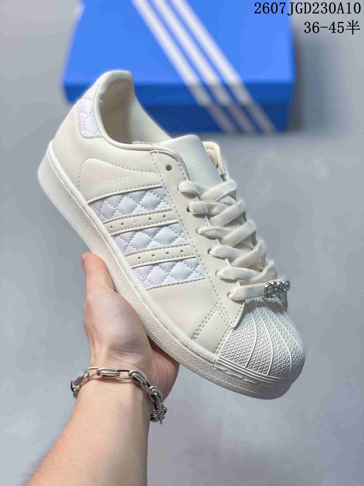 Adidas Superstar II White Sneakers 2607JGD230A10