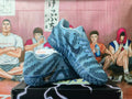 Nike Blue Silver Basketball Sneakers