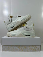Jordan Air Jordan 4 Metallic Gold White Sneakers AQ9129-170