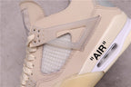 Jordan 4 Off-White Cream Women's Sneakers CV9388-100