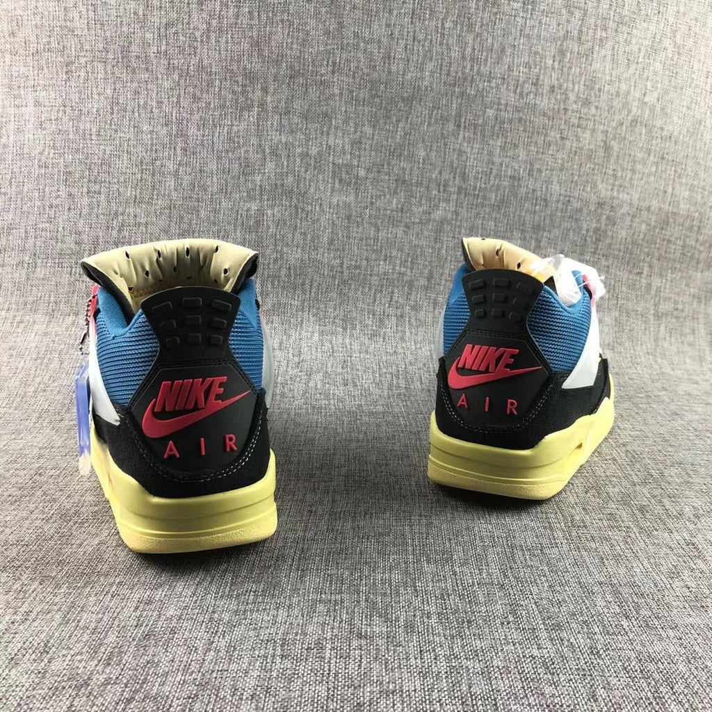 Union LA x Air Jordan 4 Off Noir Sneakers Black/Blue