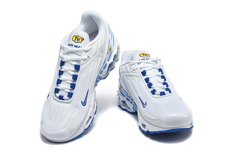 Nike Air Max Plus III White and Blue Sneakers