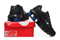 Nike Shox R4 Black and Blue Sneakers