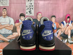 Jordan 4 Sneakers Black Blue Red Color-Block