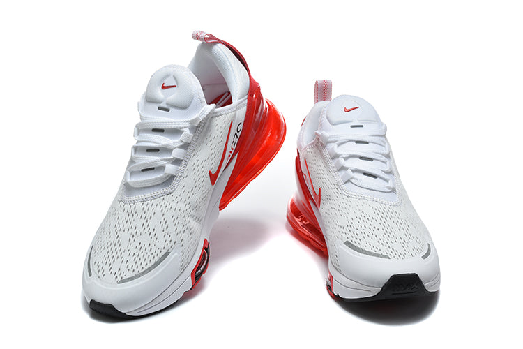 Nike Air Max 270 Premium White and Red Sneakers