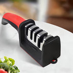 4-Stage Professional Knife Sharpener with Non-Slip Handle
