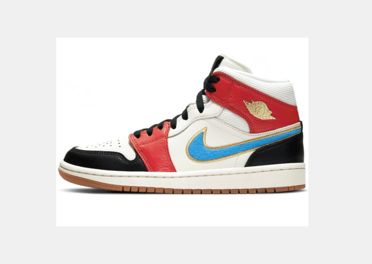 Jordan Mid-Top Sneakers White Red Blue DC1426-100