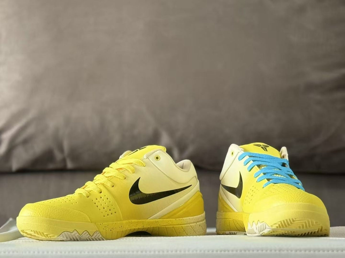 Nike Kobe 4 Basketball Sneakers Yellow and Black