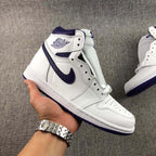 Jordan Air Jordan 1 Court Purple High-Top Sneakers White Purple CD0461-151