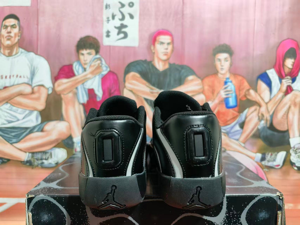 Jordan Black and Grey Basketball Sneakers