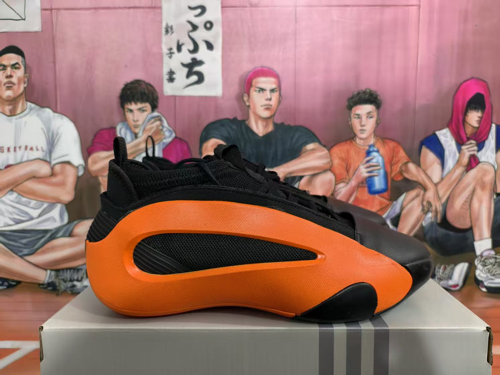 Black and Orange Sneakers