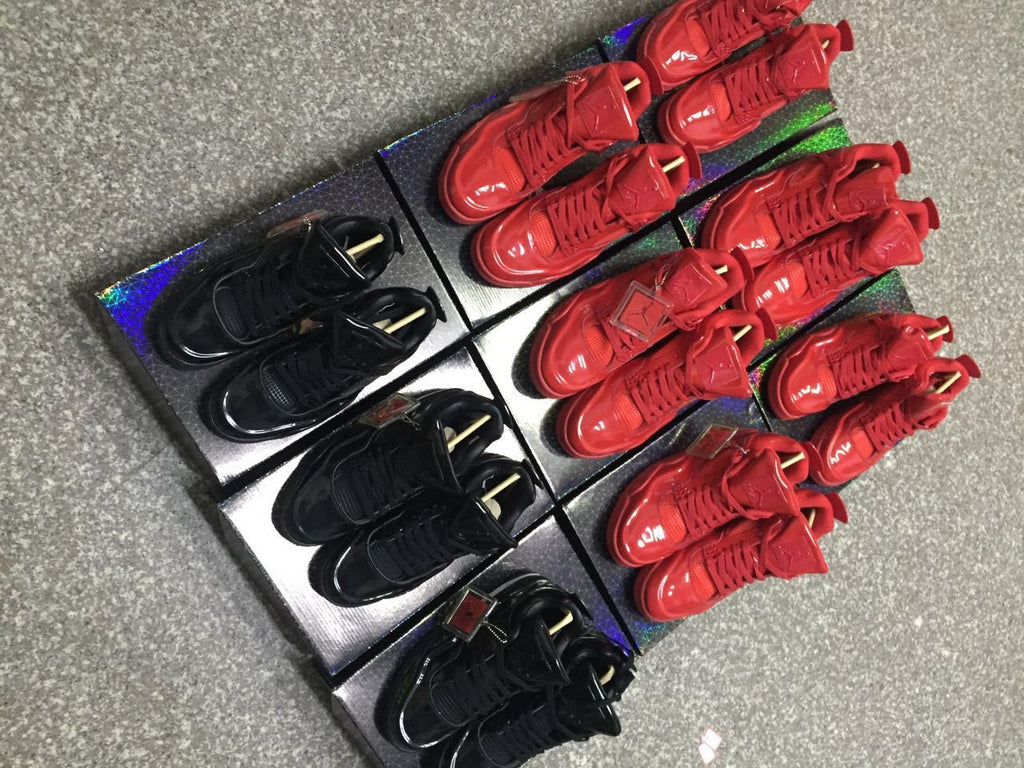 Jordan 4 Red Patent Leather Sneakers 719864 600