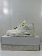 Jordan Air Jordan 4 Metallic Gold White Sneakers AQ9129-170